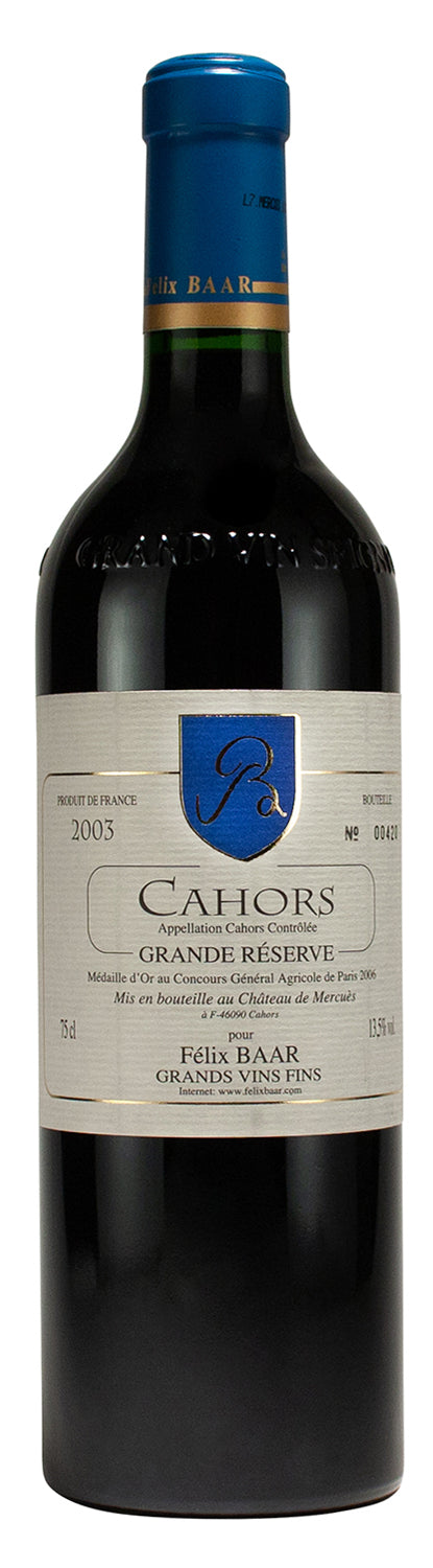 Cahors Grande Réserve 2003